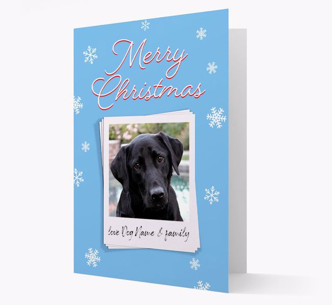 Merry Christmas Pawlaroid: Personalised {breedFullName} Photo Card